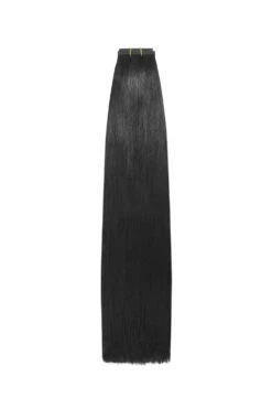 Jet Black (#1) Remy Royale Flat Weft Hair Extensions(Jet Black 1 Remy Royale Flat Weft Hair Extensions)
