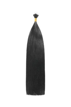 Jet Black (#1) Remy Royale Nano Bond Hair Extensions(Jet Black 1 Remy Royale Nano Bond Hair Extensions)