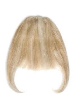 Clip In /on Human Hair Fringe / Bangs - Barbie Blonde (#16/60)(Clip In On Human Hair Fringe Bangs 16 60)