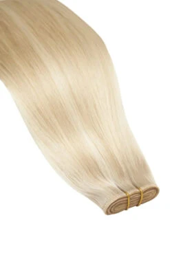 Barbie Blonde (#16/60) Remy Royale Flat Weft Hair Extensions(Barbie Blonde 16 60 Remy Royale Flat Weft Hair Extensions) -Cliphair Sale Store 16 60 rfw website attachment