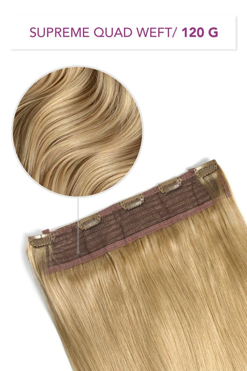 Light Golden Blonde (#16) Supreme Quad Weft One Piece Clip In Hair Extensions(Light Golden Blonde 16 Supreme Quad Weft One Piece Clip In Hair Extension) 1 Light Golden Blonde (#16) Supreme Quad Weft One Piece Clip In Hair Extensions(Light Golden Blonde 16 Supreme Quad Weft One Piece Clip In Hair Extension)
