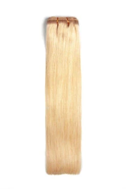 Remy Royale Double DrawnHuman Hair Weft WeaveExtensions - Light Golden Blonde (#16)(Royale Human Hair Weft Weave Human Hair Extensions Light Golden Blonde 16)