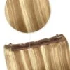 Quad Wefted Remy Clip In Human Hair Extensions - Biscuit Blondey (#18/613)(Quad Wefted Remy Clip In Human Hair Extensions Lightest Brown Bleach Blonde Mix 18 613)