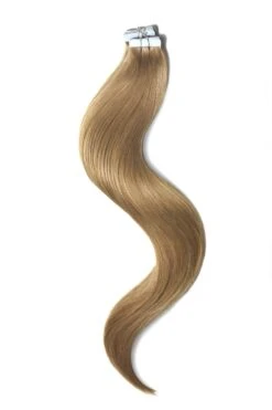 Tape In Remy Human Hair Extension Lightest Brown (#18)(Tape In Remy Human Hair Extension Lightest Brown 18)
