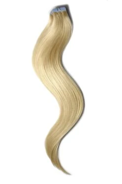 Tape In Remy Human Hair Extensions Light Ash Blonde (#22)(Tape Hair Extensions Light Ash Blonde 22)