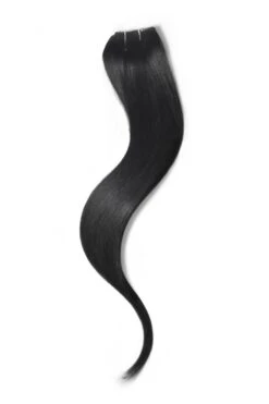 One Piece Top-up Remy Clip In Human Hair Extensions - Jet Black (#1)(One Piece Clip In Hair Extension Jet Black 1) -Cliphair Sale Store 1 3ac5b021 ff01 4113 8b03 bb917e96369e