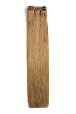 Remy Royale Double DrawnHuman Hair Weft WeaveExtensions - Lightest Brown (#18)(Royale Human Hair Weft Weave Human Hair Extensions Lightest Brown 18)
