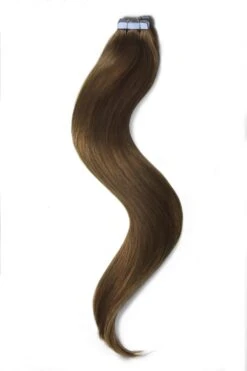 Tape In Remy Human Hair Extension Medium Ash Brown (#8)(Tape In Remy Human Hair Extensions Medium Ash Brown 8)