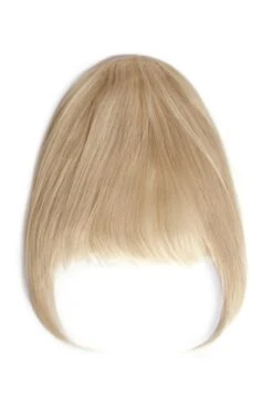 Clip In /on Remy Human Hair Fringe / Bangs - Light Ash Blonde (#22)(Clip On Fringe Hair Light Ash Blonde 22)