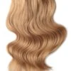 Double Wefted Full Head Remy Clip In Human Hair Extensions - Strawberry/Ginger Blonde (#27)(Double Wefted Set Clip In Hair Extensions Strawberry Ginger Blonde 27)