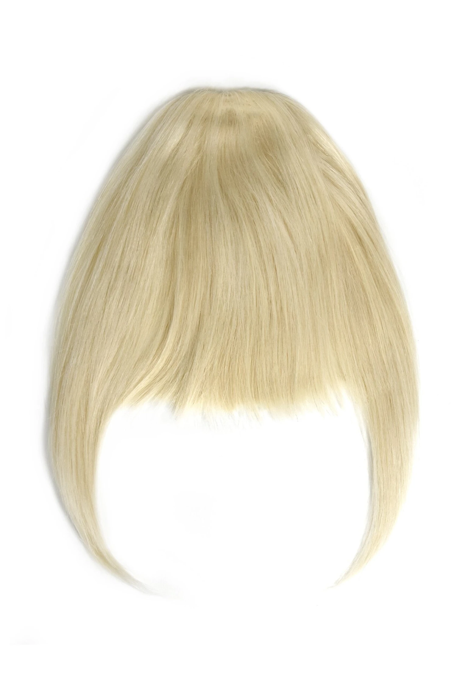 Clip In /on Remy Human Hair Fringe / Bangs - Lightest Blonde (#60)(Clip On Fringe Hair Lightest Blonde 60) 1 Clip In /on Remy Human Hair Fringe / Bangs - Lightest Blonde (#60)(Clip On Fringe Hair Lightest Blonde 60)