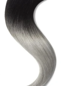 Tape In Remy Human Hair Extensions Silver Black Ombre (#T1B/SG)(Tape In Remy Human Hair Extensions Ombre T1b Sg) -Cliphair Sale Store 2 1s 5fbbe606 f2cd 4c62 8b7f f9ba39028db7