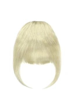 Clip In /on Remy Human Hair Fringe / Bangs - Ice Blonde(Clip On Fringe Hair Ice Blonde)