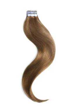 Tape In Remy Human Hair Extensions Light Auburn (#30)(Tape In Hair Extensions Light Auburn 30)