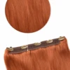 Quad Wefted Remy Clip In One Piece Human Hair Extensions- Cowgirl Copper (#350/33)(Cowgirl Copper 350 33 Quad Weft Clip In One Piece Hair Extensions)
