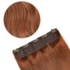 Flaming Ginger (#350) Supreme Quad Weft One Piece Clip In Hair Extensions(Ginger Red Natural Red 350 Supreme Quad Weft One Piece Clip In Hair Extension)