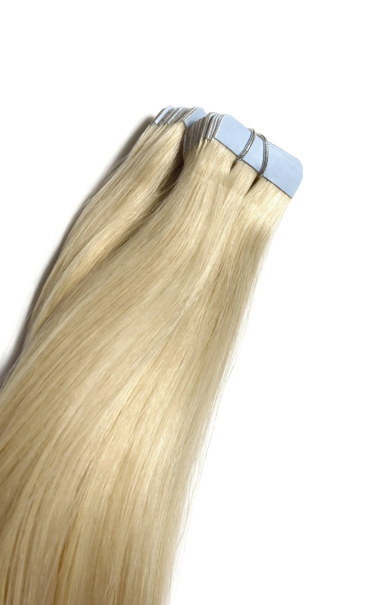 Tape In Remy Human Hair Extensions Light Ash Blonde (#22)(Tape Hair Extensions Light Ash Blonde 22) 2 Tape In Remy Human Hair Extensions Light Ash Blonde (#22)(Tape Hair Extensions Light Ash Blonde 22) - Image 2