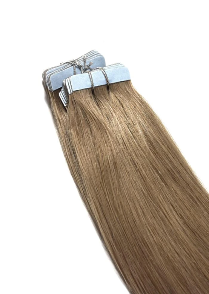 Dark Blonde (#14) Tape In Hair Extensions(Tape In Remy Human Hair Extension 14) 3 Dark Blonde (#14) Tape In Hair Extensions(Tape In Remy Human Hair Extension 14) - Image 3