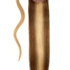 Chocolate Honey (#4/27) Straight Up Wrap Around Ponytail Extension(Medium Brown Strawberry Blonde Mix 4 27 Straight Up Wrap Around Ponytail Extension)