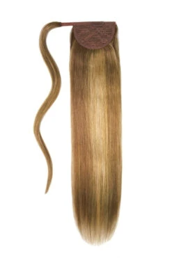 Hazelnut Brondie (#6/27) Straight Up Wrap Around Ponytail Extension(Hazelnut Brondie 6 27 Straight Up Wrap Around Ponytail Extension)