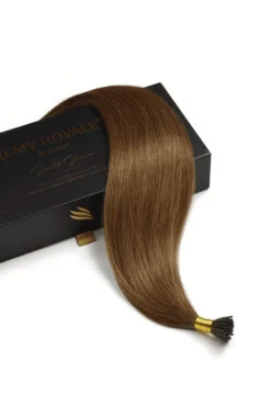 Remy Royale I-Tips - Light/Chestnut Brown Hair Extensions (#6)(Remy Royale I Tips Light Chestnut Brown Hair Extensions 6) -Cliphair Sale Store 6 rti website box