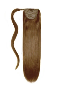 Light/Chestnut Brown (#6) Straight Up Wrap Around Ponytail(Light Chestnut Brown 6 Straight Up Wrap Around Ponytail)