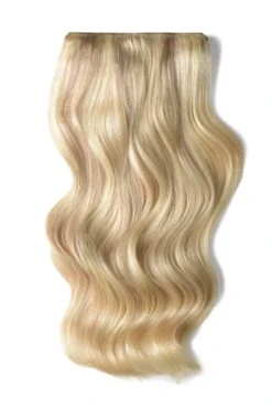 Double Wefted Full Head Remy Clip In Human Hair Extensions - BlondeMe (#60/SS)(Double Wefted Full Head Remy Clip In Human Hair Extensions Blonde Me 60 Ss)