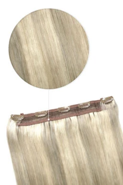 Quad Wefted Remy Clip In Human Hair Extensions - BlondeMe (#60/SS)(Quad Wefted Remy Clip In Human Hair Extensions Blondeme 60 Ss)
