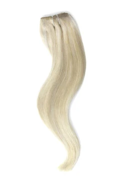 Quad Wefted Remy Clip In Human Hair Extensions - BlondeMe (#60/SS)(Quad Wefted Remy Clip In Human Hair Extensions Blondeme 60 Ss) -Cliphair Sale Store 60 ss qwp website full