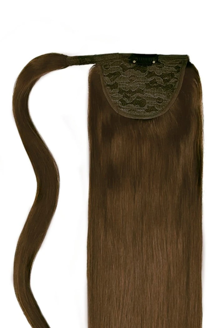Mousey Brown (#6B) Straight Up Wrap Around Ponytail(Mousey Brown 6b Straight Up Wrap Around Ponytail) 2 Mousey Brown (#6B) Straight Up Wrap Around Ponytail(Mousey Brown 6b Straight Up Wrap Around Ponytail) - Image 2