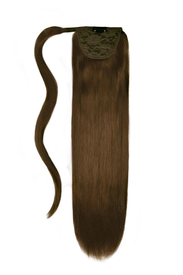 Mousey Brown (#6B) Straight Up Wrap Around Ponytail(Mousey Brown 6b Straight Up Wrap Around Ponytail) 1 Mousey Brown (#6B) Straight Up Wrap Around Ponytail(Mousey Brown 6b Straight Up Wrap Around Ponytail)