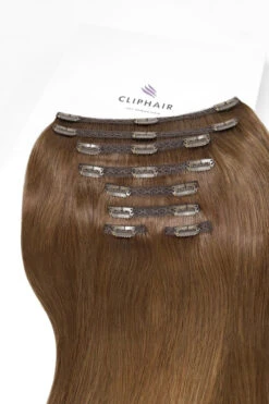 Medium Ash Brown (#8) Ultra-Volume Clip In Full Head Set (240-300G)(Medium Ash Brown 8 Ultra Volume Clip In Full Head Set 240 300g)