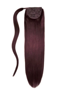 Mahogany Red (#99J) Straight Up Wrap Around Ponytail Extension(Mahogany Red 99j Straight Up Wrap Around Ponytail Extension)