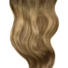 Double Wefted Full Head Clip In Hair Extensions - Soft Bronze Balayage(Balayage Hair Extensions Double Weft Soft Bronze)