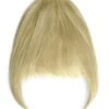 Clip In /on Remy Human Hair Fringe / Bangs - Bleach Blonde (#613)(Clip On Fringe Hair Bleach Blonde 613)