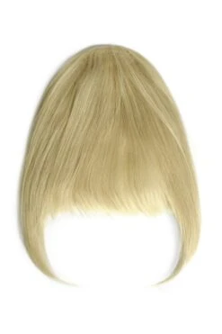 Clip In /on Remy Human Hair Fringe / Bangs - Bleach Blonde (#613)(Clip On Fringe Hair Bleach Blonde 613)