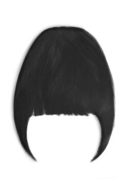 Clip In /on Remy Human Hair Fringe / Bangs - Off/Natural Black (#1B)(Clip On Fringe Hair Off Natural Black 1b Html)
