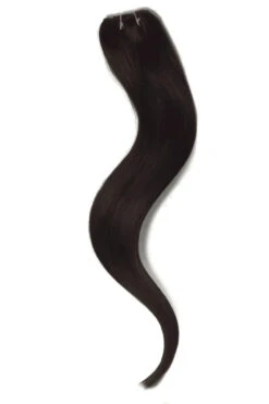 Darkest Brown (#2) One Piece Clip In Hair Extensions (Top-Up)(One Piece Clip In Hair Extension Darkest Brown 2) -Cliphair Sale Store Darkest Brown Clip In Volumizer Hair Extensions 2 qf website full