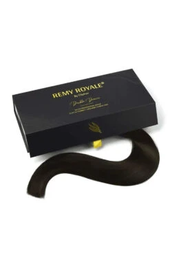 Darkest Brown (#2) Nano Ring Hair Extensions(Nano Ring Hair Extensions Double Drawn Darkest Brown 2) -Cliphair Sale Store Darkest Brown Nano Ring Hair Extensions 2 rnr website box