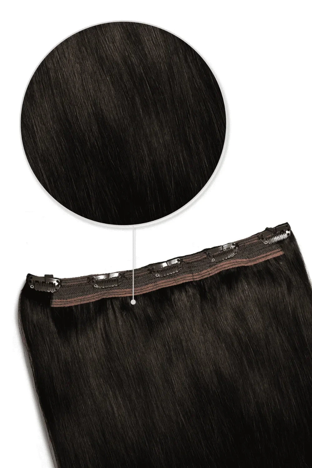 Darkest Brown (#2) Quad Weft Clip In One Piece Hair Extensions(Quad Wefted Remy Clip In Human Hair Extensions Darkest Brown 2) 1 Darkest Brown (#2) Quad Weft Clip In One Piece Hair Extensions(Quad Wefted Remy Clip In Human Hair Extensions Darkest Brown 2)