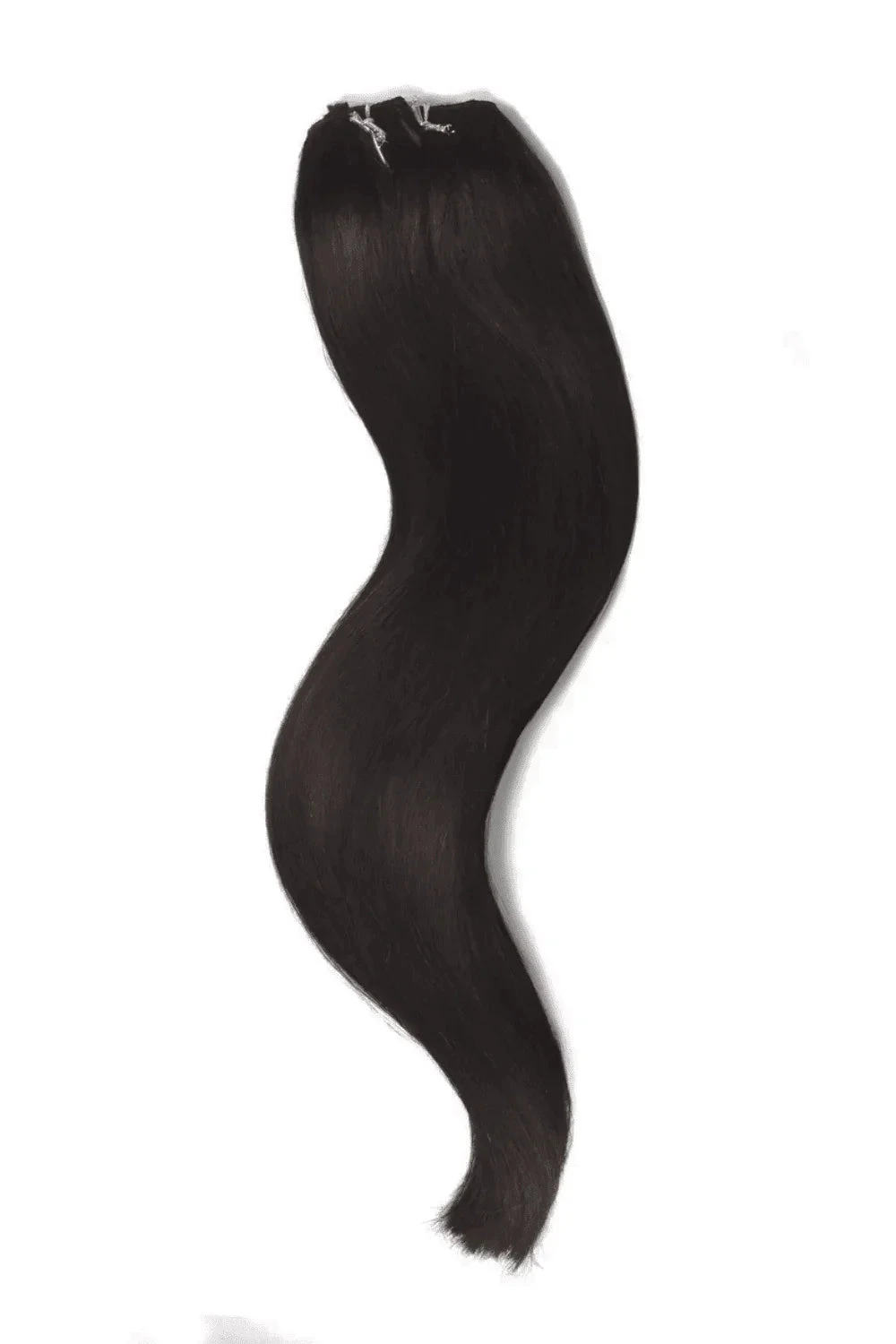 Darkest Brown (#2) Quad Weft Clip In One Piece Hair Extensions(Quad Wefted Remy Clip In Human Hair Extensions Darkest Brown 2) 2 Darkest Brown (#2) Quad Weft Clip In One Piece Hair Extensions(Quad Wefted Remy Clip In Human Hair Extensions Darkest Brown 2) - Image 2