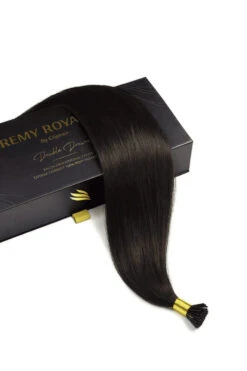 Darkest Brown (#2) Remy Royal I-Tips Hair Extensions(Remy Royale I Tips Darkest Brown 2) -Cliphair Sale Store Darkest Brown Remy I Tip 2 rti website box