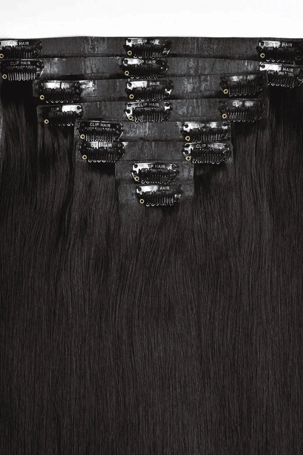 Darkest Brown (#2) Double Drawn Seamless Clip In Hair Extensions(Seamless Clip In Hair Extensions Double Drawn Darkest Brown) 2 Darkest Brown (#2) Double Drawn Seamless Clip In Hair Extensions(Seamless Clip In Hair Extensions Double Drawn Darkest Brown) - Image 2