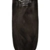 Darkest Brown (#2) Double Drawn Seamless Clip In Hair Extensions(Seamless Clip In Hair Extensions Double Drawn Darkest Brown)