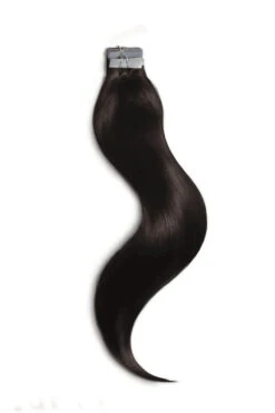 Darkest Brown (#2) Tape In Hair Extensions(Tape In Remy Human Hair Extension Darkest Brown 2)