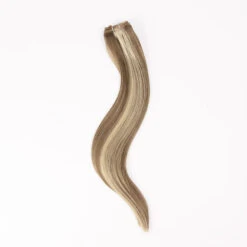 One Piece Top-up Remy Clip In Human Hair Extensions - Iced Cappuccino (#14/22)(One Piece Clip In Hair Extension Blonde Mix 14 22) -Cliphair Sale Store Iced Cappuccino Clip In Volumizer Hair Extensions 14 22 qf website full