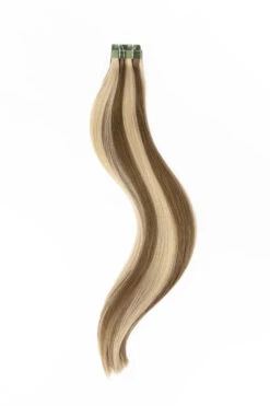 Iced Cappuccino (#14/22) Tape In Hair Extensions(Dark Blonde Ash Blonde Mix 14 22 Tape In Hair Extensions)