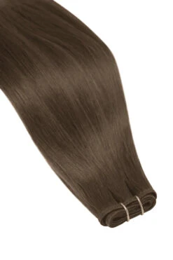 Medium Brown (#4) Remy Royale Flat Weft Hair Extensions(Medium Brown 4 Remy Royale Flat Weft Hair Extensions)