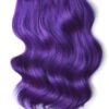 Double Wefted Full Head Remy Clip In Human Hair Extensions - Purple(Double Wefted Set Clip In Hair Extensions Purple)