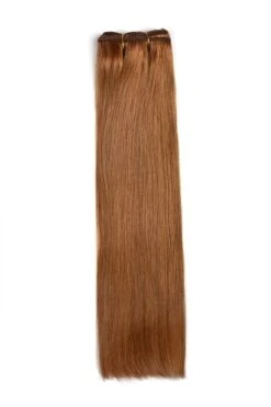 Remy Royale Double DrawnHuman Hair Weft WeaveExtensions - Light Auburn (#30)(Remy Royale Double Drawn Human Hair Weft Weave Extensions Light Auburn 30)